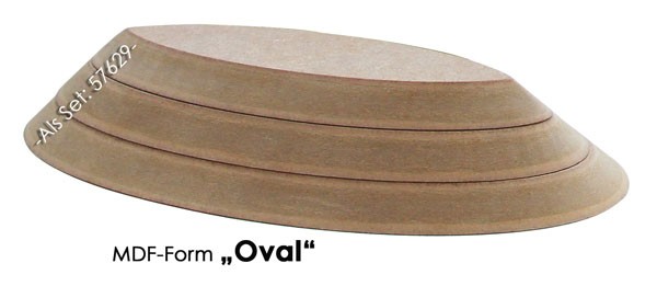 MDF shapes for molding "OVAL" complete set