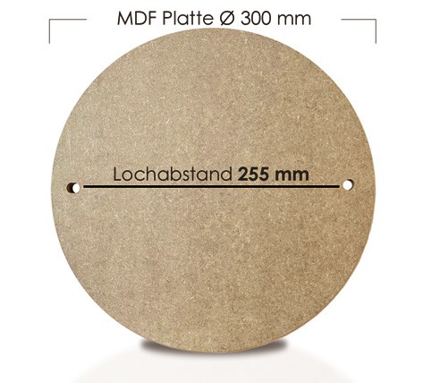 MDF-plate 300 mm single