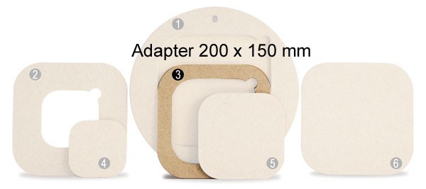 Adapter 200 to 150 mm
